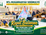 Kepala Madrasah Ibu Ponijem, S.Pd Pimpin Rapat Bulanan, Persiapan Hizbul Wathon dan mengevaluasi secara mendalam proses pembelajaran di kelas Serta program Kegiatan Madrasah Kedepan.